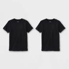 Oversizeboys' 2pk Short Sleeve T-shirt - Cat & Jack Black