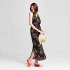 Women's Printed Maxi Sundress- A New Day Black