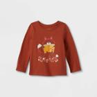 Toddler Girls' Fox Long Sleeve Graphic T-shirt - Cat & Jack Dark Orange