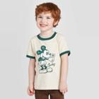 Petitetoddler Boys' Short Sleeve Disney Mickey Mouse St.patrick's Day T-shirt - Oatmeal 12m, Boy's, Gray