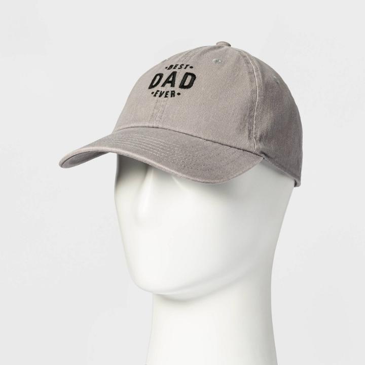 Wemco Men's Best Dad Ever Baseball Hat - Gray