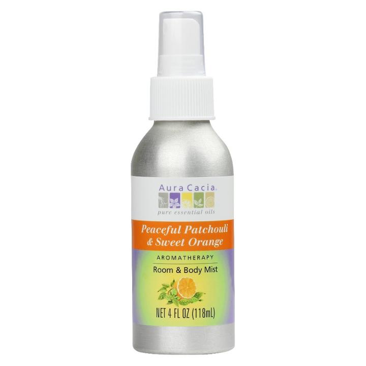 Aura Cacia Aromatherapy Room & Women's Body Mist - Peaceful Patchouli & Sweet Orange