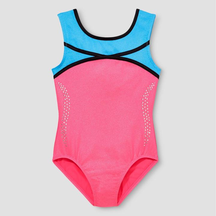 Freestyle By Danskin Girls' Gymnastics Leotard - Pink