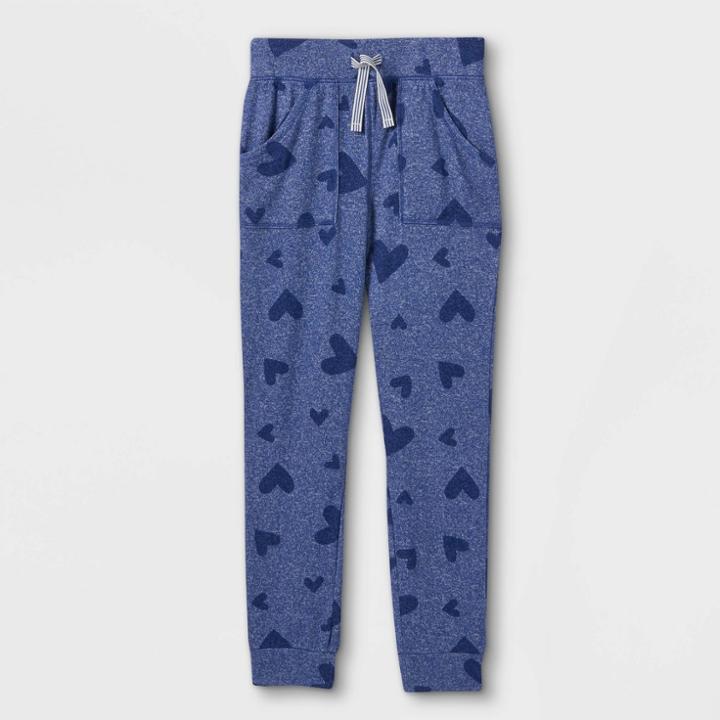 Girls' Cozy Jogger Pants - Cat & Jack Violet