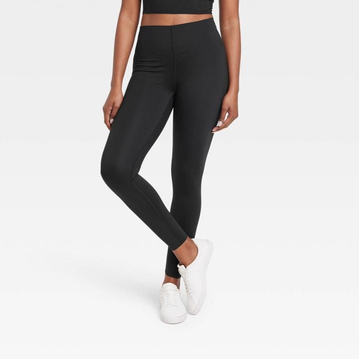 Women's Elongate Curvy High-rise 7/8 Leggings - All In Motion Black