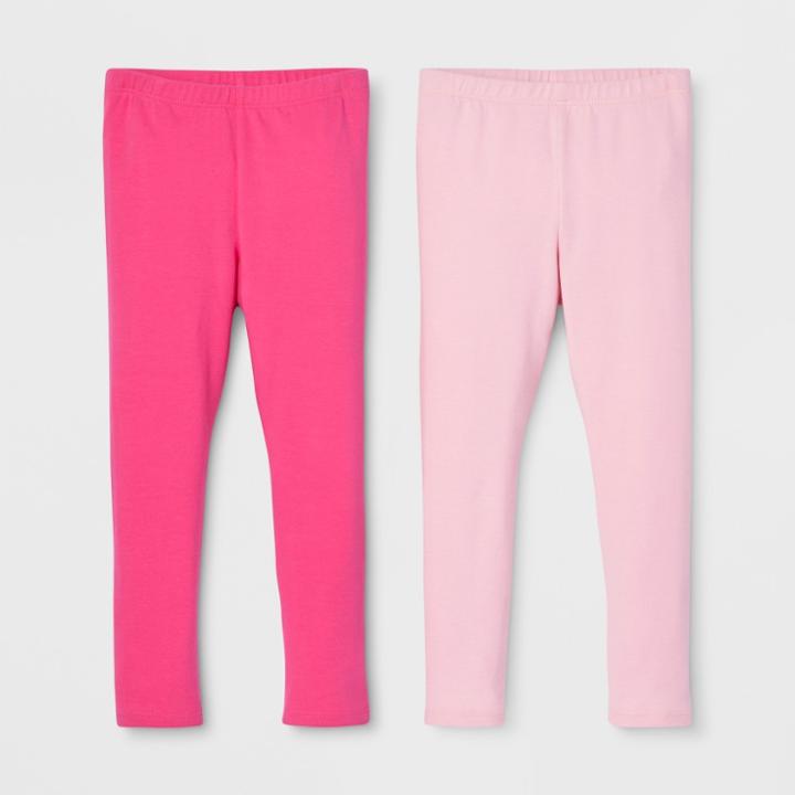 Toddler Girls' 2pk Leggings Set - Cat & Jack Pink Rose