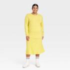 Women's Plus Size Long Sleeve Slim Fit Seam T-shirt - Ava & Viv