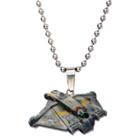 Men's Boys' Star Wars Ghost Ship Cut Out Stainless Steel Pendant (18), Boy's, Size: