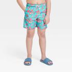 Boys' Fruit Pattern Swim Shorts - Cat & Jack Peach