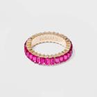 Sugarfix By Baublebar Pink Crystal Baguette Ring - Pink