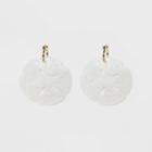 Sugarfix By Baublebar Sand Dollar Drop Earrings - Ivory, Girl's