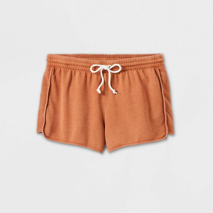 Women's Plus Size Fleece Lounge Shorts - Universal Thread Brown 1x, Women's,