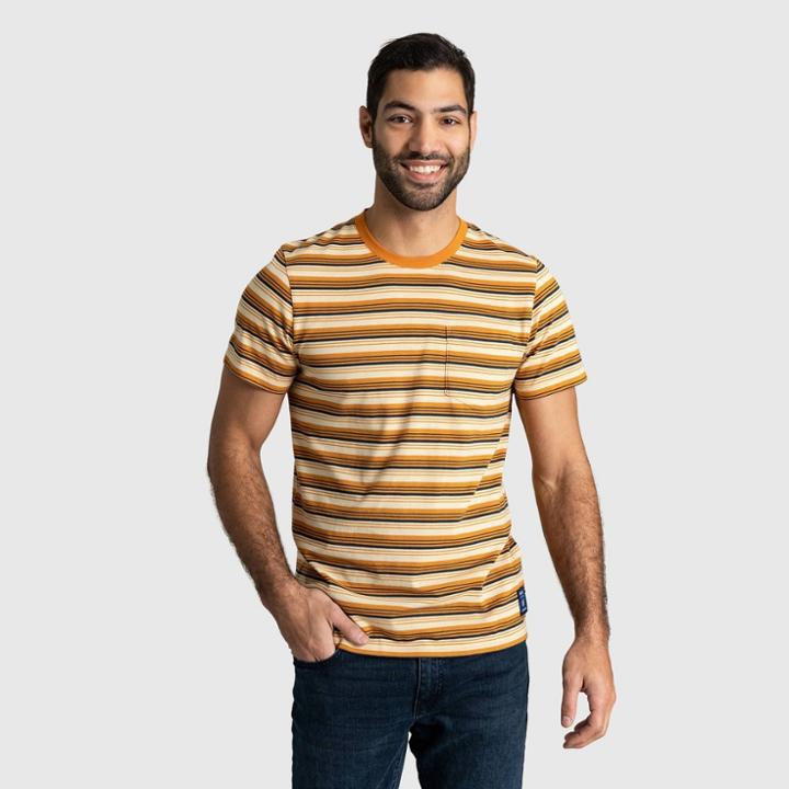 Men's Striped United By Blue Ecoknit T-shirt -