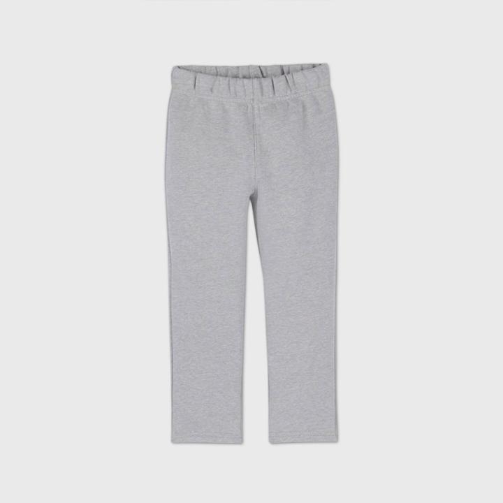 Toddler Boys' Fleece Bottom Pull-on Pants - Cat & Jack Gray