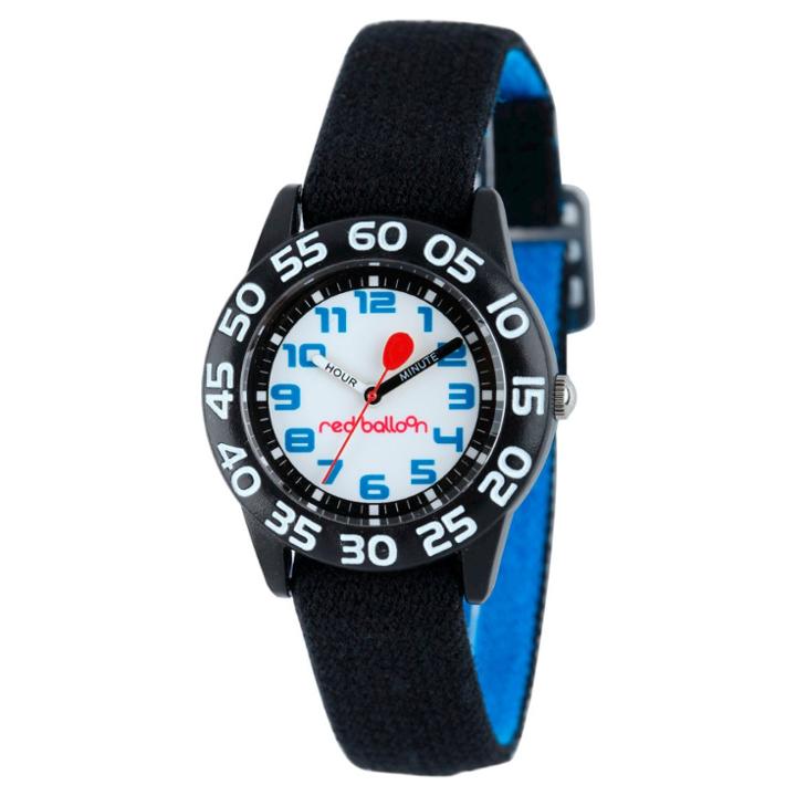 Target Boys' Red Balloon Black Plastic Time Teacher Watch - Black