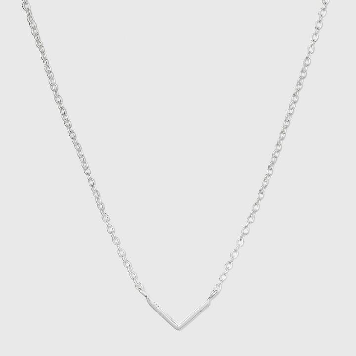 Target Sterling Silver V Bar Necklace -