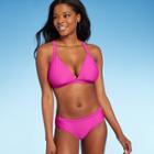 Juniors' Triangle Bikini Top - Xhilaration Fuchsia D/dd Cup, Pink