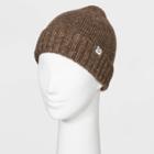 Women's Knit Cuffed Beanie - Universal Thread Brown One Size, Women's, Camel