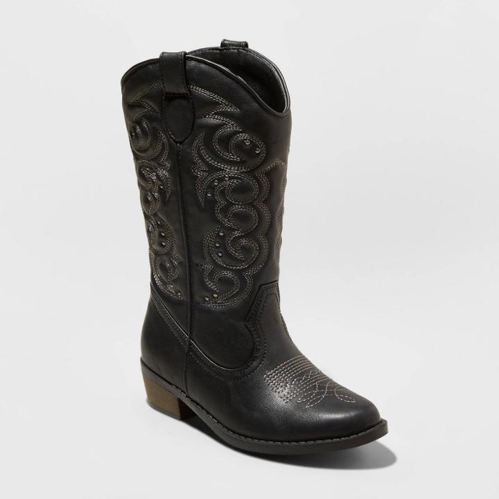 Girls' Meadow Fashion Boots - Cat & Jack Black