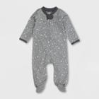 Honest Baby Organic Cotton Twinkle Star Sleep N' Play - Gray Newborn