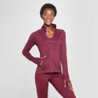 Women's Knit Full Zip Track Jacket - C9 Champion Dark Berry