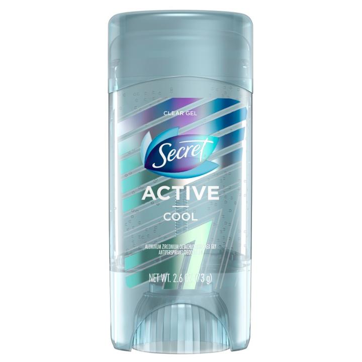 Secret Active Cool Clear Gel Antiperspirant And Deodorant