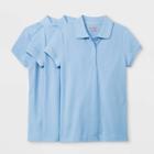 Petitegirls' 3pk Short Sleeve Stretch Pique Uniform Polo Shirt - Cat & Jack