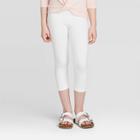Girls' Capri Leggings - Cat & Jack White S, Girl's,