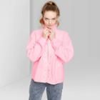 Women's Snap Up Sherpa Jacket - Wild Fable Pink S, Women's,
