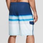 Men's Big & Tall 10 Striped Sandy Board Shorts - Goodfellow & Co Blue