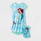 Girls' Disney Princess Ariel Doll And Me Nightgown - Green