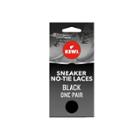 Kiwi One-touch Elastic No Tie Sneaker Shoe Laces - Black 45, Adult Unisex,
