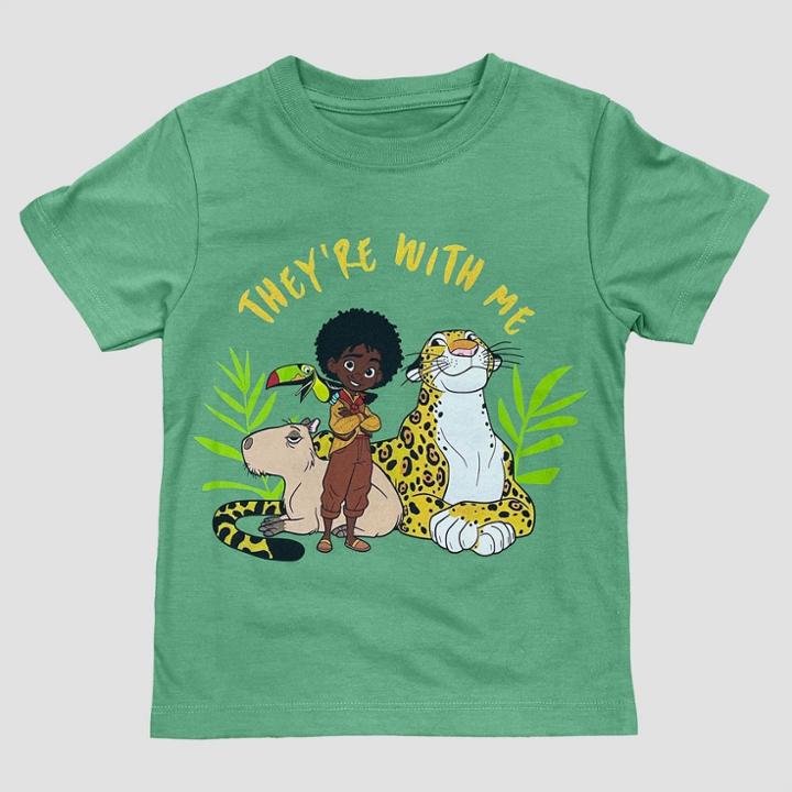 Toddler Boys' Disney Encanto Solid T-shirt - Green