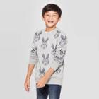 Boys' Long Sleeve Pullover Sweater - Cat & Jack Gray L, Boy's,