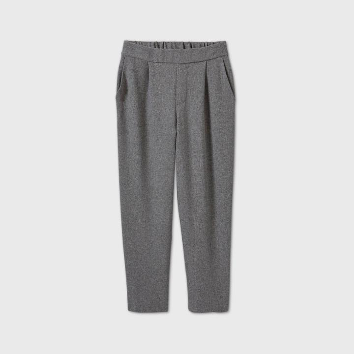 Women's Pleated Straight Leg Trousers - Prologue Gray