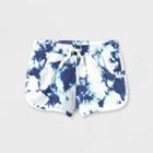 Girls' Tie-dye Rib Pull-on Shorts - Cat & Jack Blue