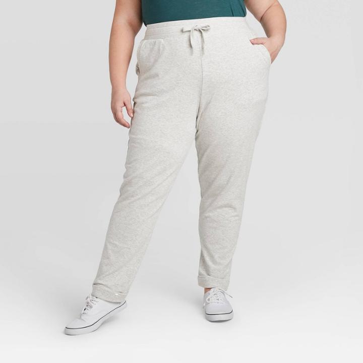 Women's Plus Size Leisure Jogger Pants - Ava & Viv Gray X, Women's