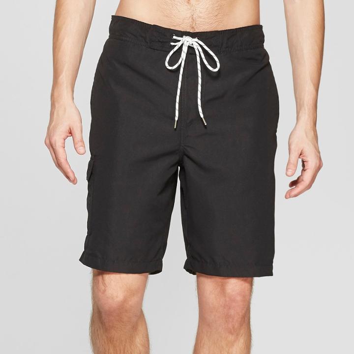 Men's 9 Swim Trunks - Goodfellow & Co Black