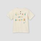 Toddler Boys' 'choose Your Adventure' Short Sleeve Henley Shirt - Art Class Cream