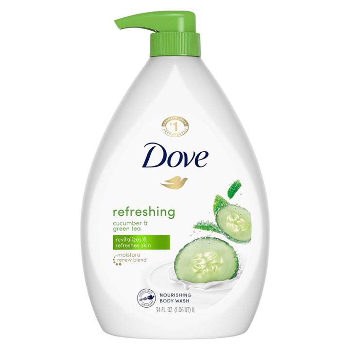 Dove Beauty Dove Go Fresh Sulfate And Paraben Free Cucumber Green Tea Body Wash