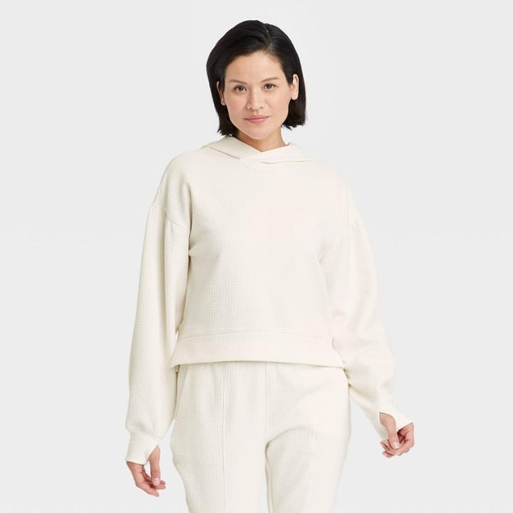 All In Motion Women's Textured Cropped Hoodie - All In