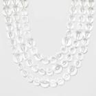 Target Sugarfix By Baublebar Beaded Lucite Statement Necklace - Clear, Girl's