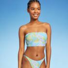 Juniors' Longline Bandeau Bikini Top - Xhilaration Multi Print Xs,