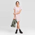 Women's Short Sleeve Mini T-shirt Dress - Universal Thread Lilac Xs, Women's, Purple
