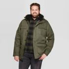 Men's Tall Four-pocket Sherpa Lined Parka - Goodfellow & Co Olive Mt,