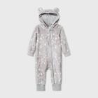 Baby Bear Cozy Romper - Cat & Jack Gray Newborn