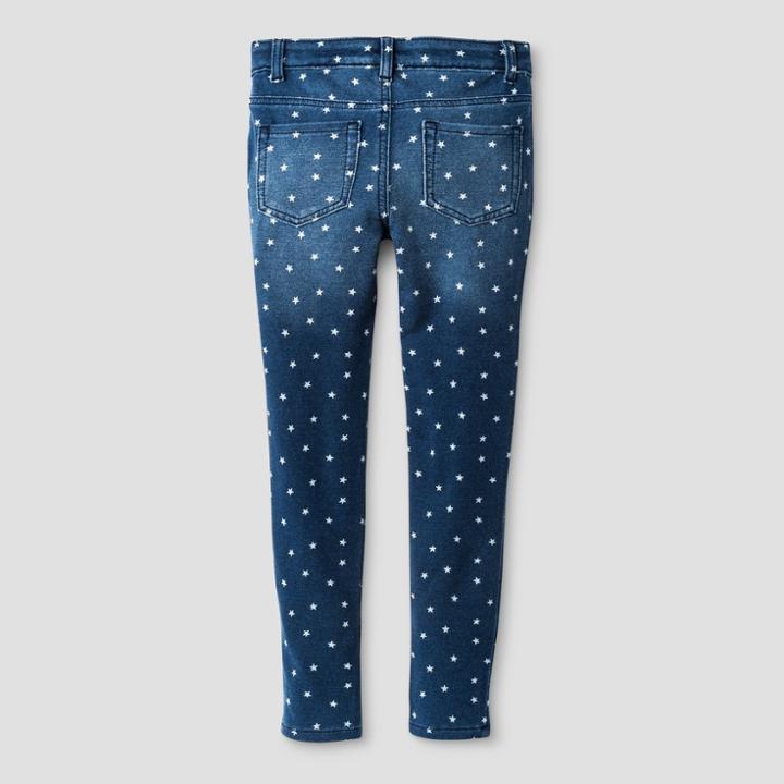 Girls' Star Soft Jeggings - Cat & Jack Medium Wash