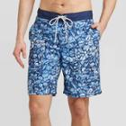 Men's 9 Ikat Floral Print Swim Trunks - Goodfellow & Co