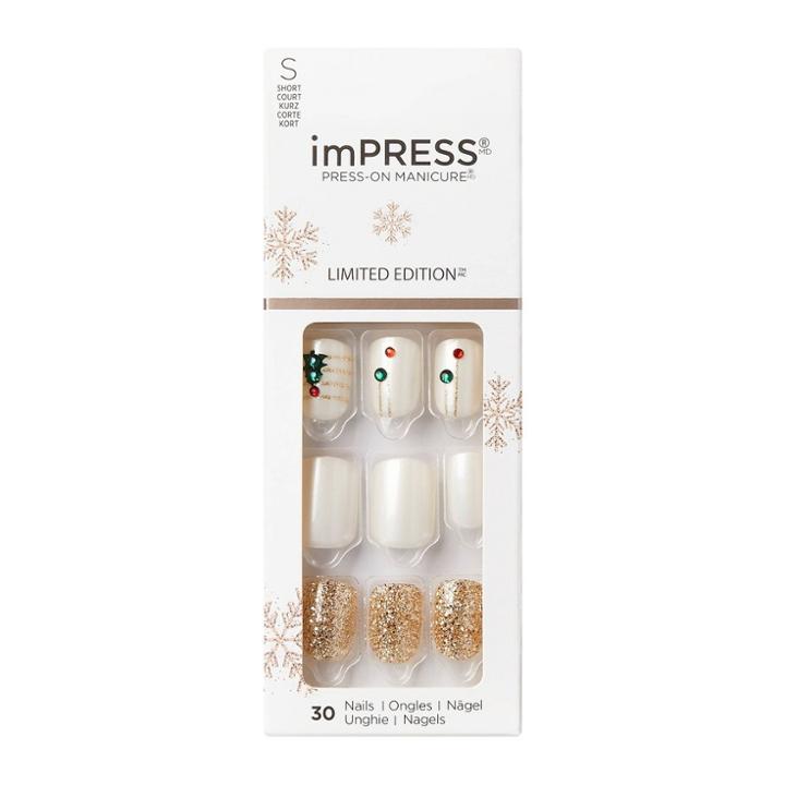 Impress Press-on Manicure Limited Edition Press-on Fake Nails - Snowfall