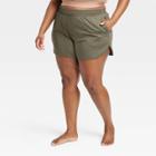Women's Soft Stretch Shorts 3.5 - All In Motion Moss Green